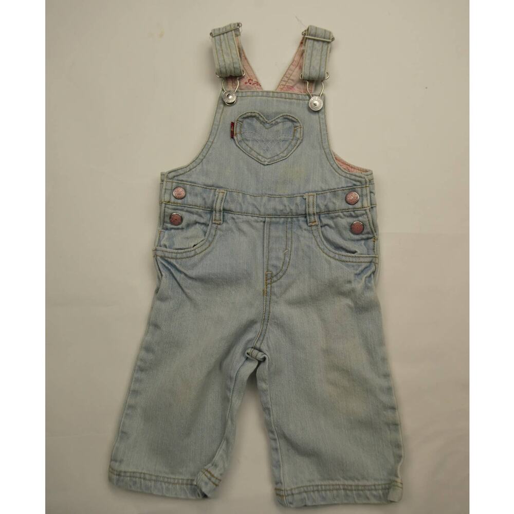 toddler girl's My First Levi's overalls, size: 6/9M